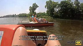 hunt4k. guy pays big cash to fuck horny czech milf wife while cuckold watches!