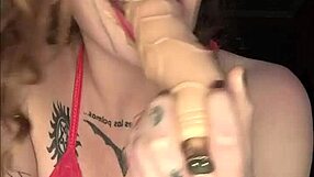 Malafalda Shoves Banana Ass to Mouth Food Play