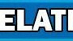 Brunette Teen Practices Blowjob on Perfect Natural Big Tits Erotically