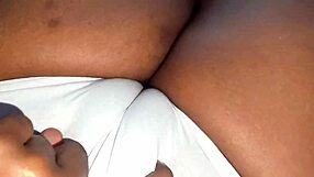 Amateur ebony latina mommy's fat huge ass and tight pussy marked out homemade for madrastra action