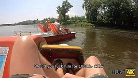 hunt4k. guy pays big cash to fuck horny czech milf wife while cuckold watches!