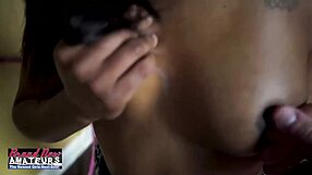 Skinny tattooed evelyn's shaved pussy drilled hard before swallowing every drop!