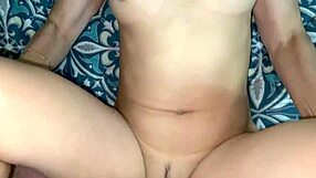 Sexy Milf with Small Pale Tits and Narrow Ass Ditches Condom for Raw Fuck