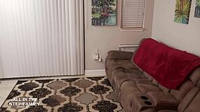 Tiny Freya Von Doom Seduces Stepdad and Wife in Taboo Family Fuck Fest