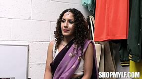 indian milf thief gets officer vegas deep office search ending in hardcore titty fuck