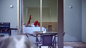 Juicy Curvy Neighbor Catches Me Jerking Off Then Rides My Huge Cock