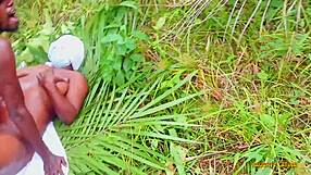 Naughty BBW stepmother craves hardcore pounding in outdoor bush quickie