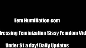 crossdressing sub obeys femdom pov bdsm commands exactly