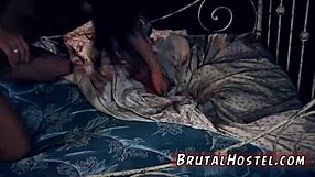 hot teen 18+ does striptease then gets clothes ripped for bondage domination and big tits standing hardcore sex