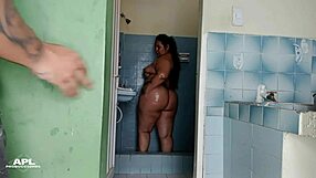 Chubby Big Tits Daughter In Law Bathes While Horny Stepson Watches Part 1