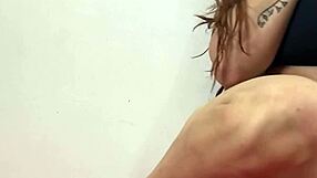 Busty redhead Camila Vegas masturbates wet pussy close-up with dirty talk to moaning orgasm