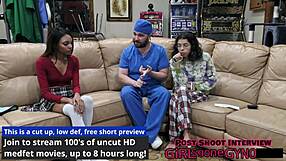 solana turns patients into human guinea pigs with deepthroat gagging and pussy spreading backstage