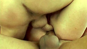 Blonde slut takes two cocks in ass for threesome bang