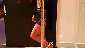 curvy brunette strips sensual lingerie teasing slow