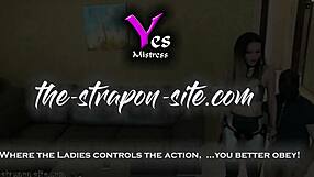 i love watching him cum hard from my strapon ass domination fuck