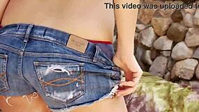 Busty Brunette Jelena Jensen Caresses Clit Sensually