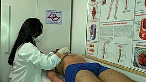 nurse gets wet seeing patient's huge erection ready for juicy latina pussy