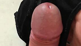 I can't resist rubbing my throbbing cock on girlfriend's dirty cum-stained panties