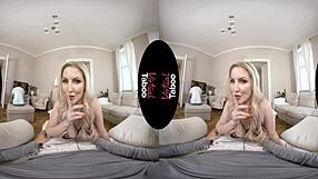 Virtual Taboo Blonde Milf Outrides Your Cock Cowgirl Handjob POV