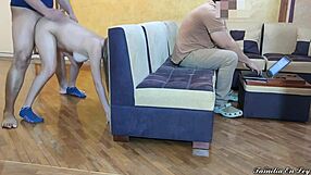 i sneak fuck my hot sister-in-law while hubby works on laptop