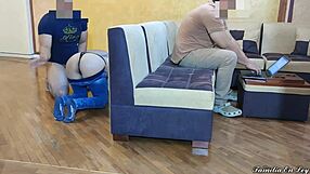 i sneak fuck my hot sister-in-law while hubby works on laptop