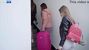 Alyssa reece and tiffany tatum team up for a wild threesome fucking mike angelo with hairy pussies and cumshots