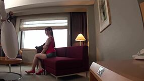 tall japanese college student with huge tits auditions in miniskirt lifting legs for armpit lick and more