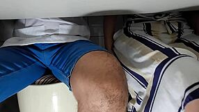 hey students, flashing panties under skirts while fingering on desk?