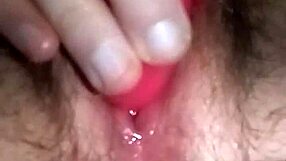 Hairy Pussy Vibrator Play Triggers Visible Orgasm Contractions