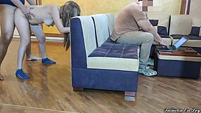 i sneak fuck my hot sister-in-law while hubby works on laptop