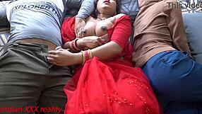 Desi indian stepmom spreads pussy for stepson quickie creampie fuck!