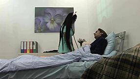 nurse marcee chats up her superior for fun times