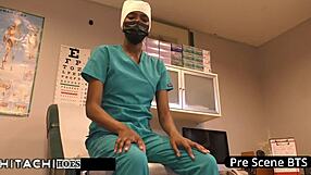 Night Shift Nurse Jewel Masturbates to Orgasm with Dildo