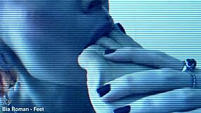 hey wanna warm up my bare feet first before i make you gag on them?