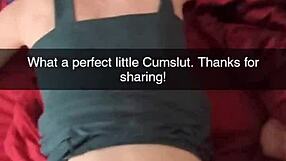 cheating milf wife screams in ecstasy as she's bred creampied on snapchat