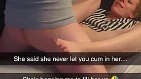 cheating milf wife screams in ecstasy as she's bred creampied on snapchat