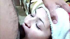 Christmas Face Fuck Blowjob Ends in Explosive Cumshot Special