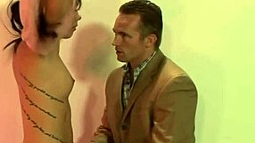 Brunette Student Fucked Doggy In Classroom By Daddy