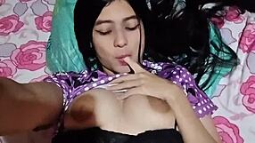 vecina's juicy pussy gets fucked hard on the way home real homemade