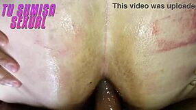 Latina sub puta takes painful anal split in two huge tits domination