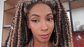 tiny 18yo ebony chocolatinha rides huge bbc anal first time dirty talk