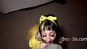 Halloween party turned barely legal step siblings nasty in oblivious horny pov hookup