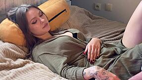 Cheating wife rides brother's cock doggystyle for squirting orgasms