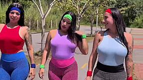 Three amateurs ride anal cowgirl cum pov outdoor public prostitute 😍🔥💦