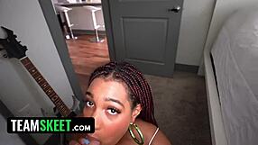 Ebony Beauty Caught Spraying Graffiti Private Property
