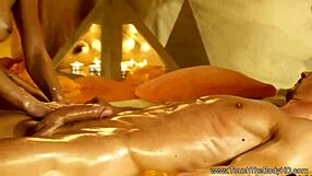 blonde temptress delivers oiled sensual massage bliss