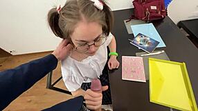 i seduced lustful skinny student to pass exam with taboo favors