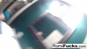 Romi Rain's Big Tits Tease In Steamy Lesbian Pussy Play