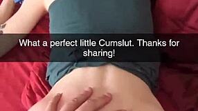 cheating milf wife screams in ecstasy as she's bred creampied on snapchat