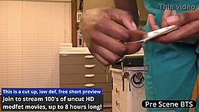 Night Shift Nurse Jewel Masturbates to Orgasm with Dildo